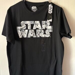 Vintage New Star Wars Black and White Graphic Tee